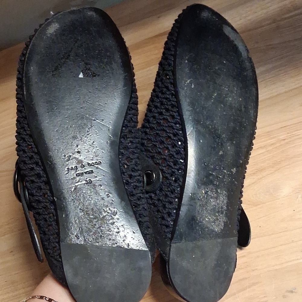 RAG & BONE ANSLEY SLIDE BLACK  EU 38 US 7 - Picture 6 of 6
